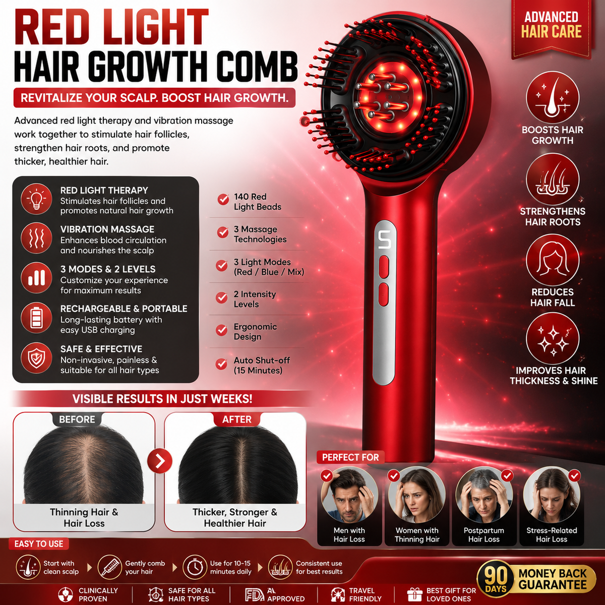 NUE Scalp Massager Brush – Hair & Scalp Care