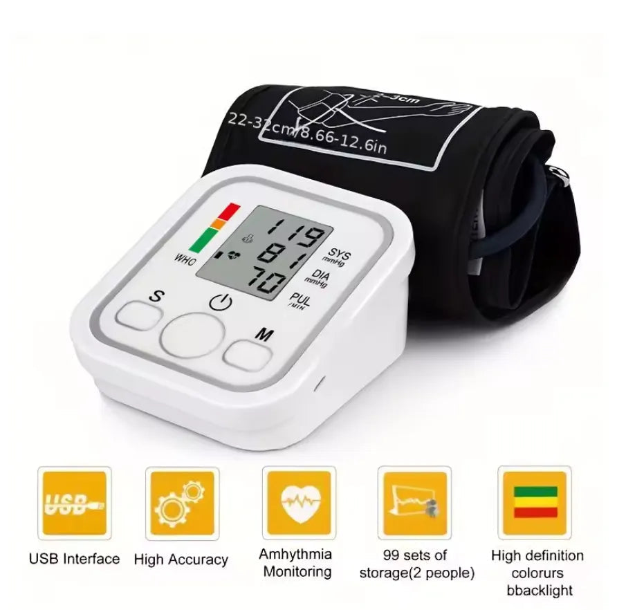 Digital Blood Pressure Monitor – Easy Home BP Checker