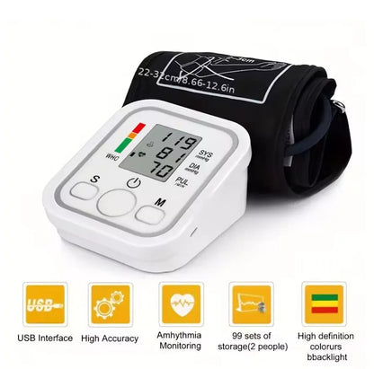 Digital Blood Pressure Monitor – Easy Home BP Checker