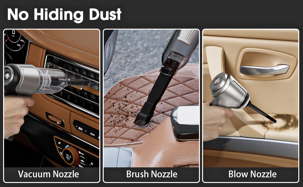 3-in-1 Handheld Vacuum Cleaner – Portable Car & Home Cleaner